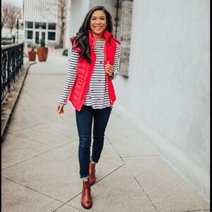 NWT Red Calvin Klein Puffer Vest